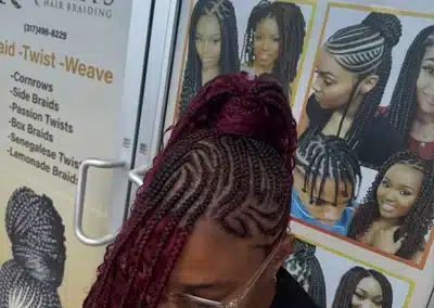 lemonade braids updo