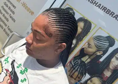 mini cornrow braids
